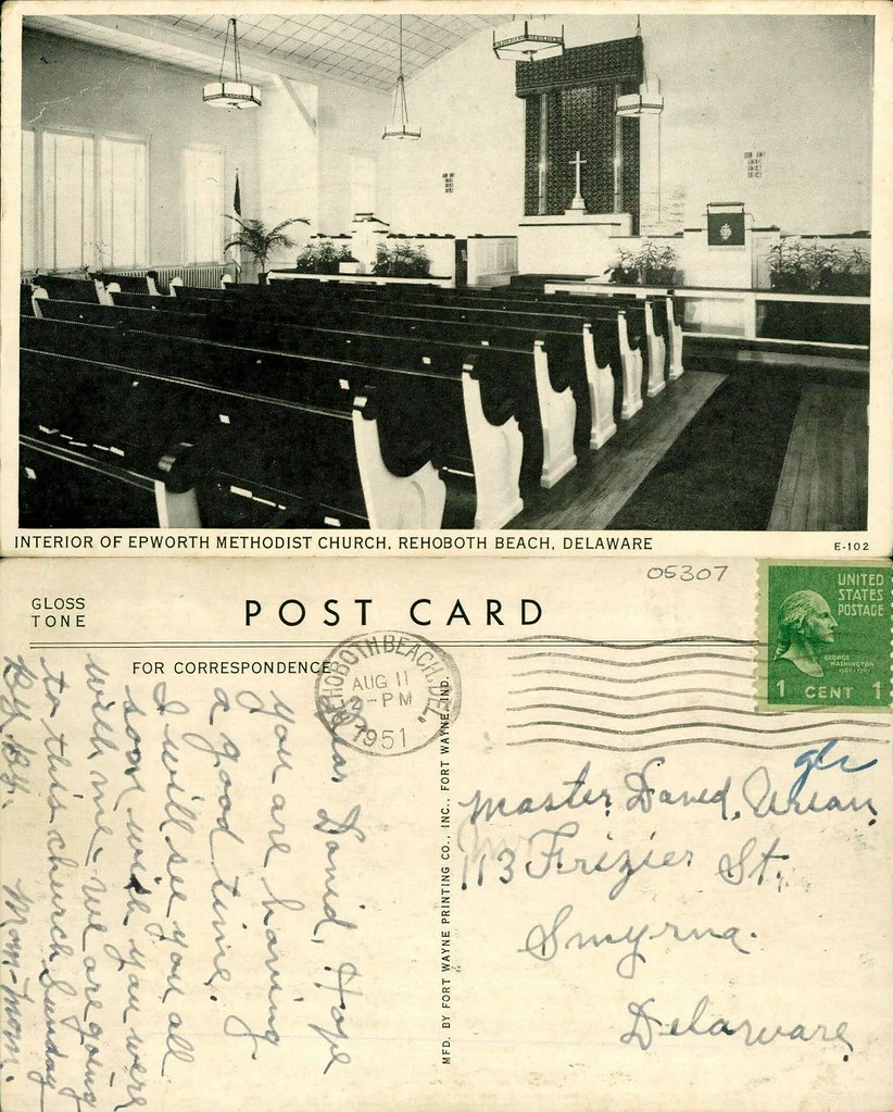 Interior of Epworth Methodist Church, Rehoboth Beach, Dela… Flickr