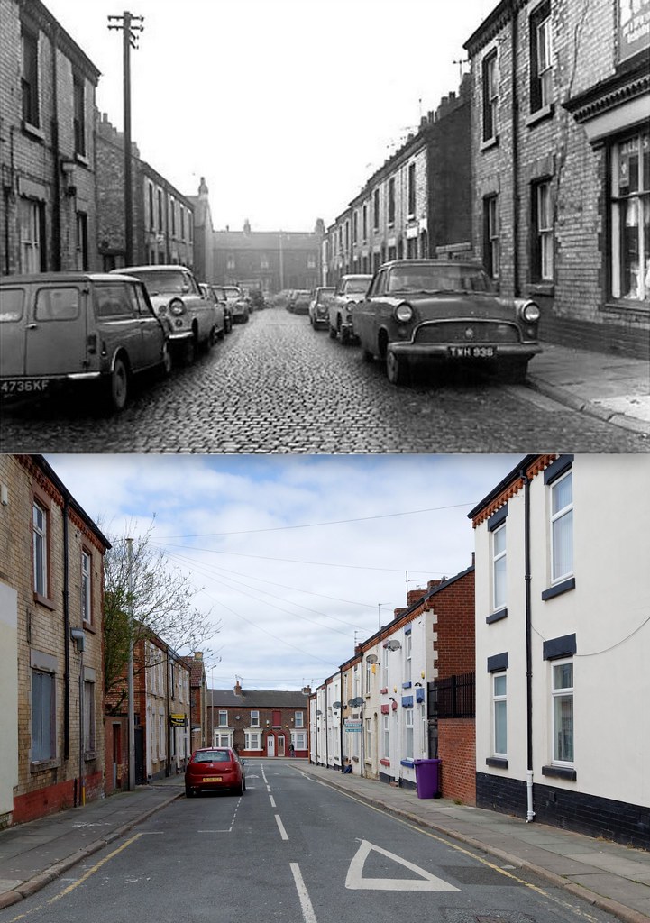 Attwood Street, Anfield, 1960s and 2013 All these photos c… Flickr