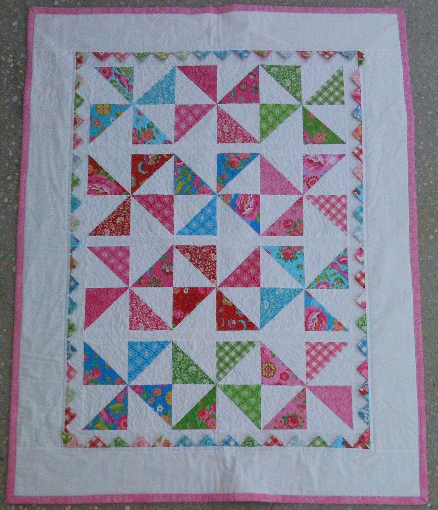 Finished Gypsy Girl Quilt Pinwheels and praise points from… Flickr