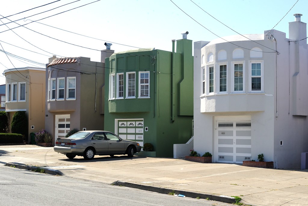 Crocker Amazon barrel front houses in San Francisco Flickr