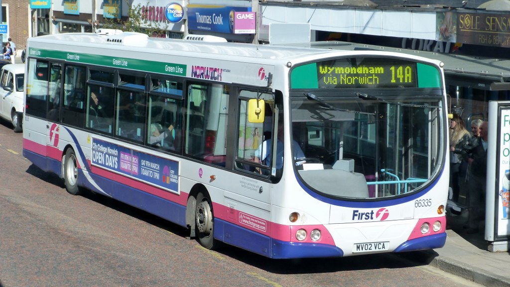 First Norwich 66335 MV02 VCA Norwich Network Green Line … Flickr
