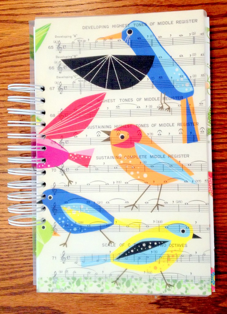Journal with Ikea placemat cover Loved the bird placemats … Flickr