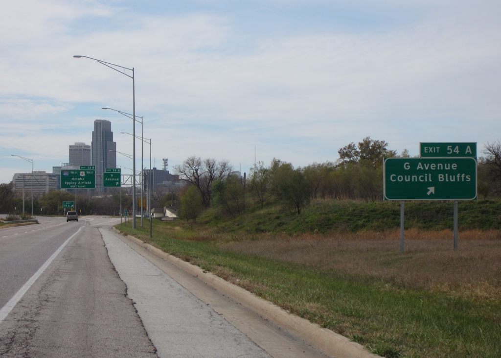 G Avenue exit sign times two On southbound I29, there are… Flickr