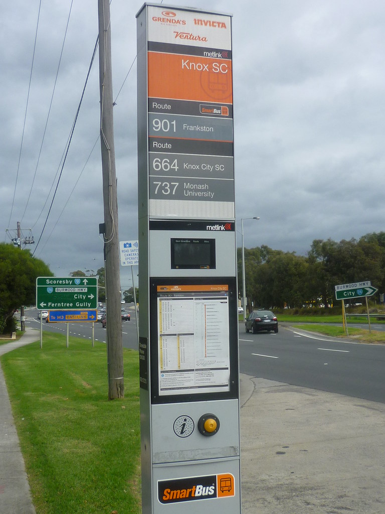 901 Bus Route Schedule Smart Bus Stop Display - Route 901 | Stop On Stud Road South… | Flickr