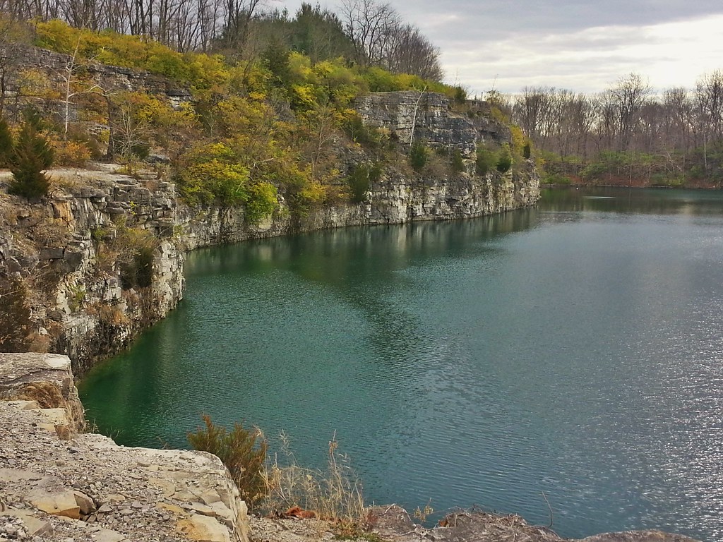 Once a quarry, now a lake The limestone quarry was… Flickr