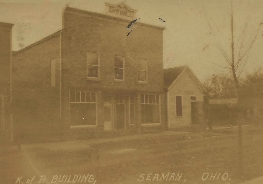 US OH Seaman OH 1914 RPPC Downtown Stores Knights of Pythi… Flickr