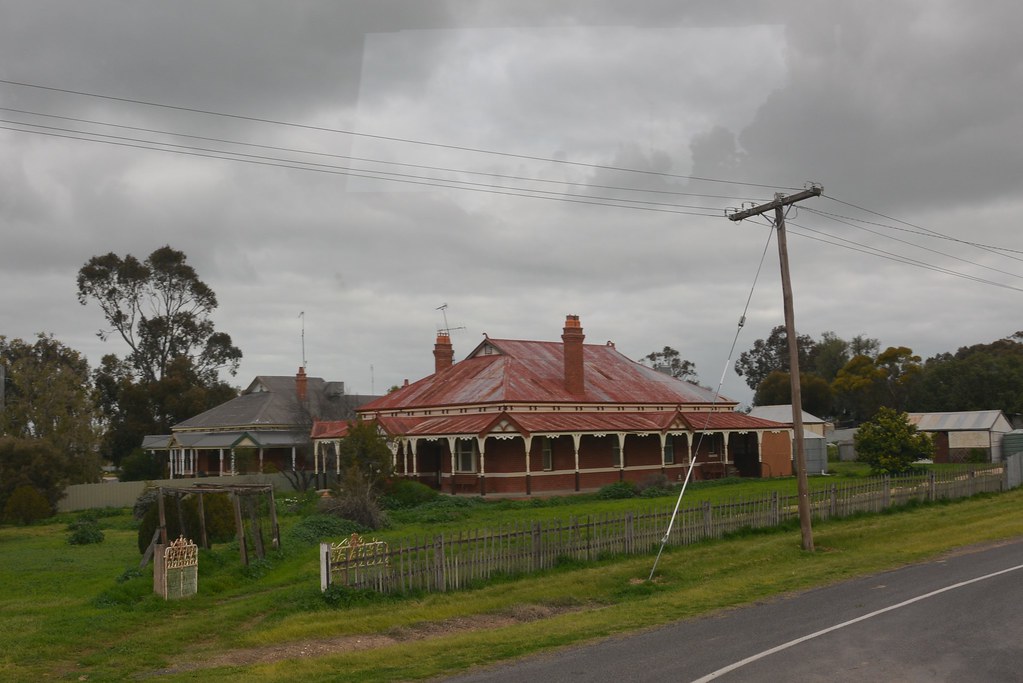 Two substantial and identical red brick houses at Jeparit,… Flickr