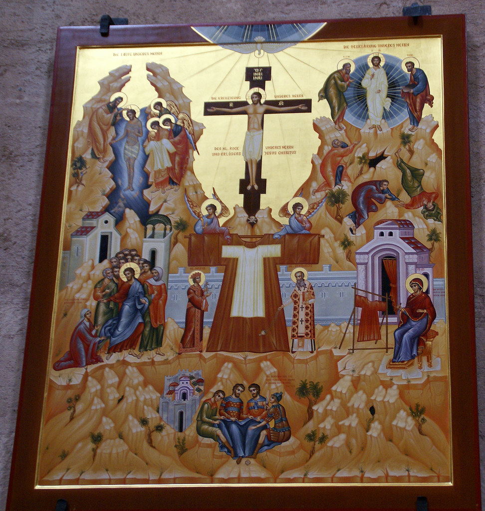 Trier, Dom, Ikone des Heiligen Rocks (Cathedral, icon of the Seamless