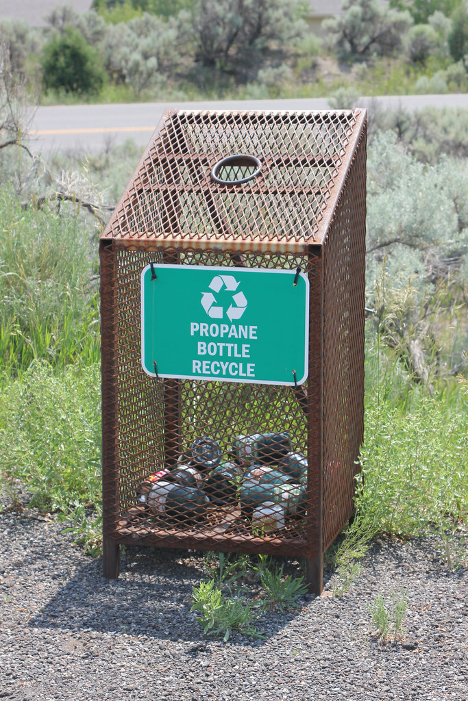 Mammoth Hot Springs Campground Propane Recycling bin Flickr