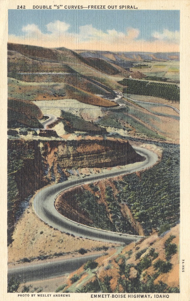 Double S Curves on the EmmettBoise Highway, Idaho Flickr