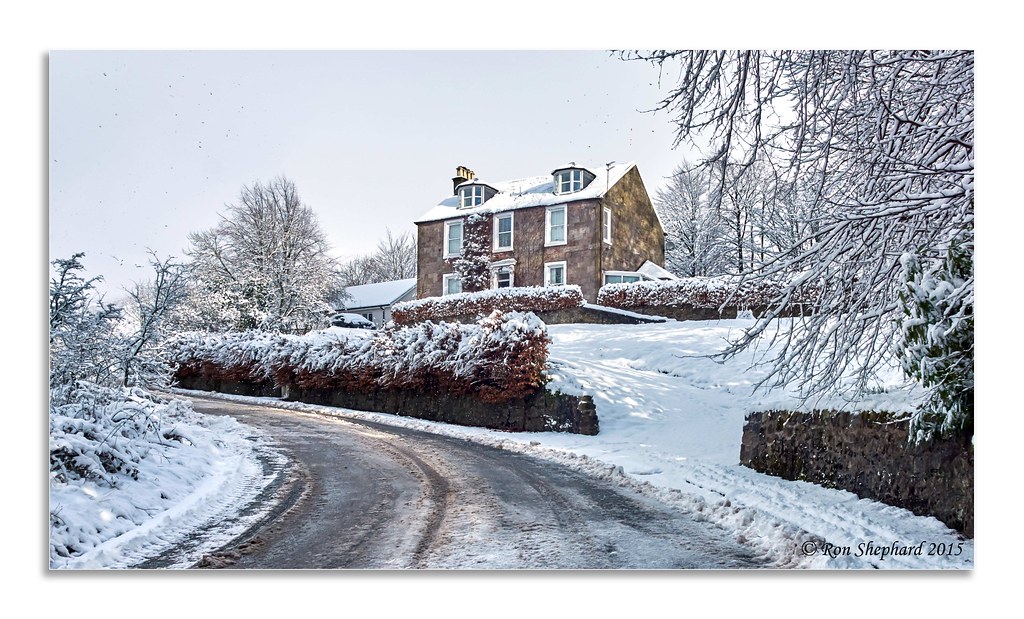 House on Crow Road, Lennoxtown. Photographed using a Sony … Flickr