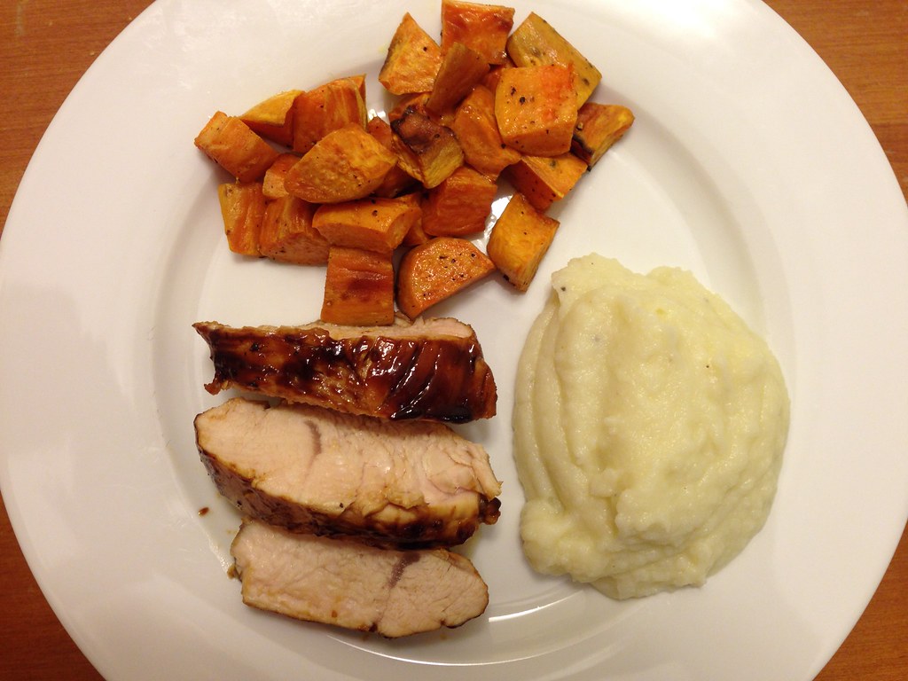 roasted turkey breast tenderloin, sweet potatoes, mashed c… Flickr