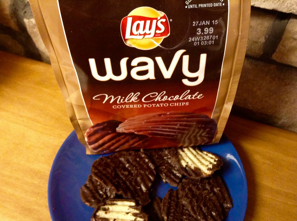 Chocolate Covered Potato Chips Lays Wavy Chocolate Covered… Flickr