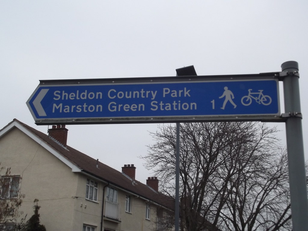 Sheldon Country Park fingerpost Marston Green Station Flickr