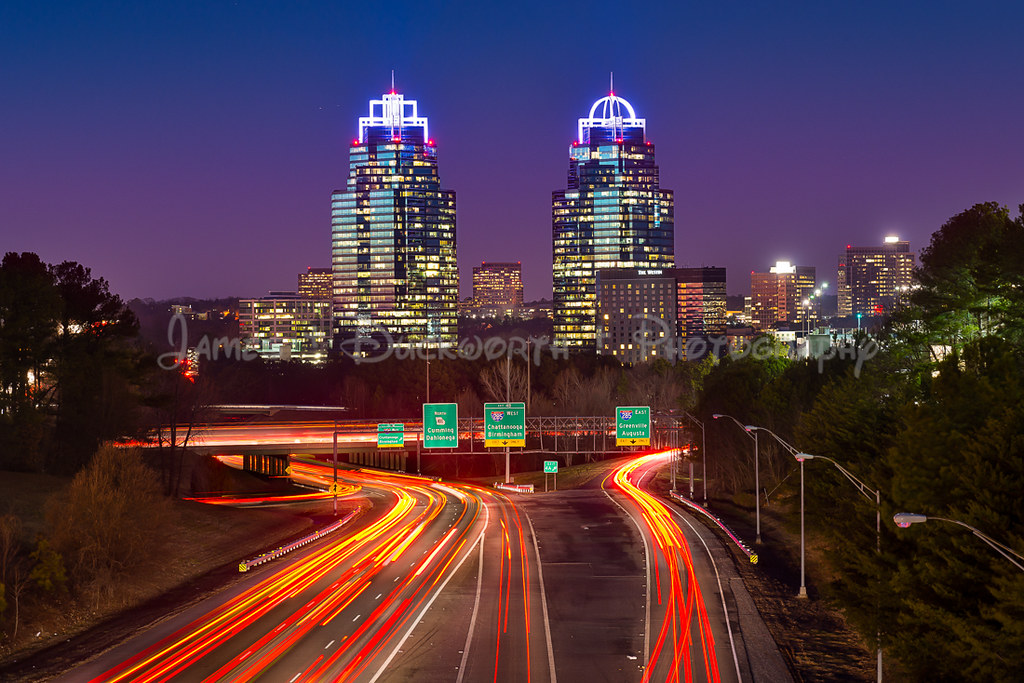 King & Queen GA 400 Blue Hour The "King" and "Queen" buil… Flickr
