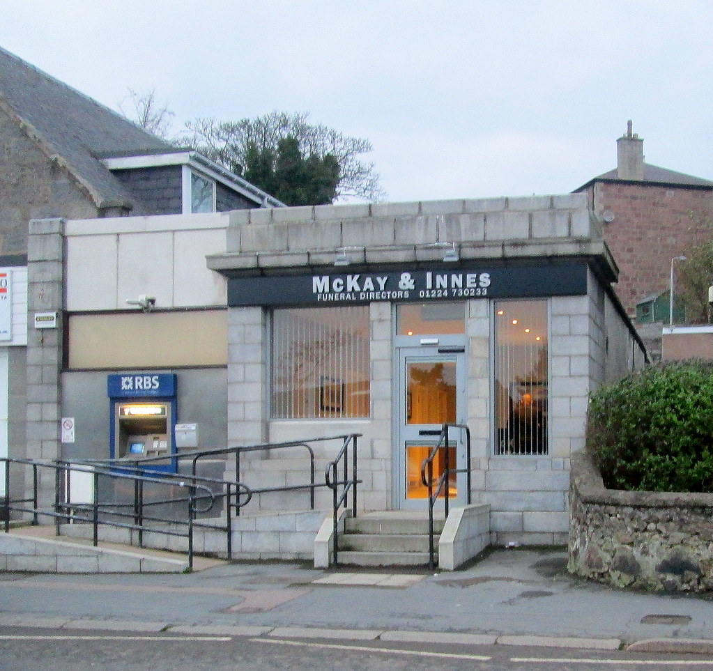 Art Deco Building, Peterculter Former Bank? Now a funeral … Flickr