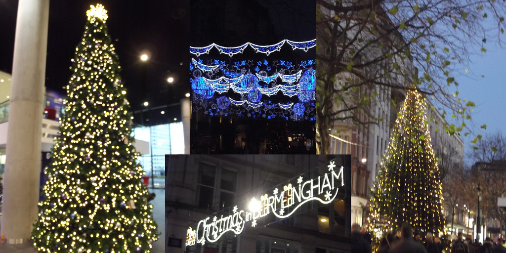 Christmas in Birmingham Christmas trees and Christmas lights a