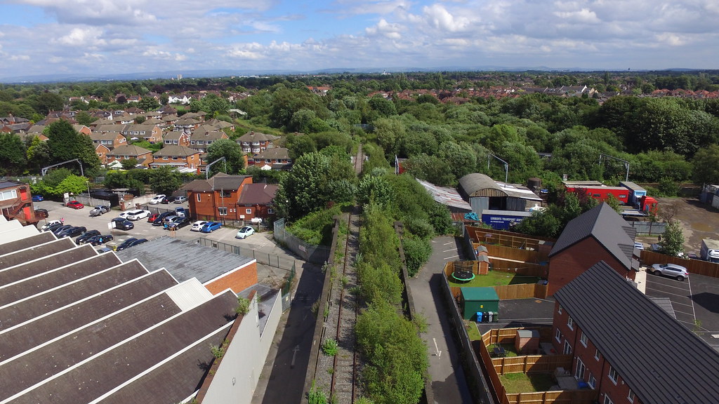 Skelton Jct Partington Disused Branch Line At West Timperley a