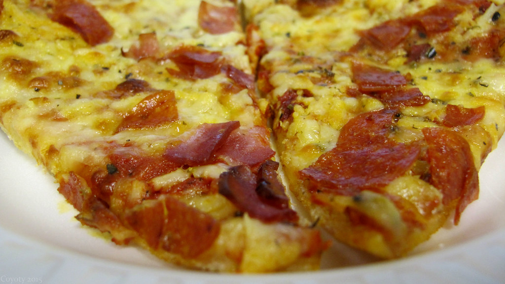 Ham, salami, and pepperoni pizza From the Corner Cafe at T… Flickr