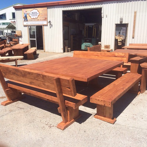 Macs Macrocarpa Wooden Outdoor Tables and Benches NZ Flickr