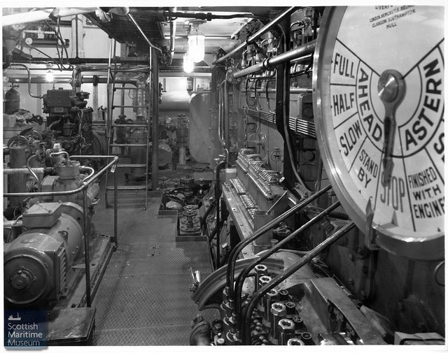 Ships Engine Room ref IV07887 & IR 199244 Scottish Maritime Museum