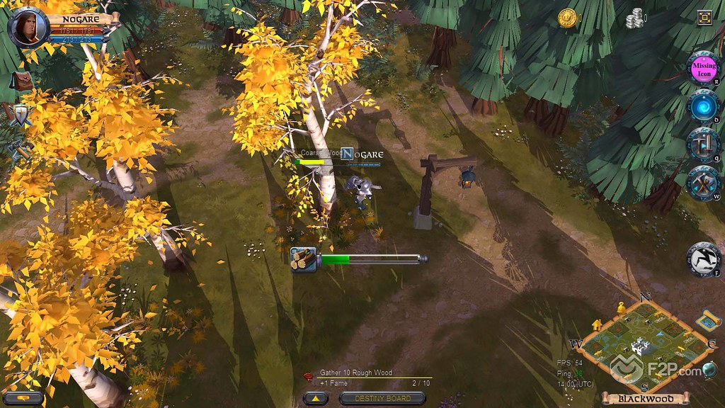 Woodcutting Albion Online Screenshot of a guy chopping s… Flickr