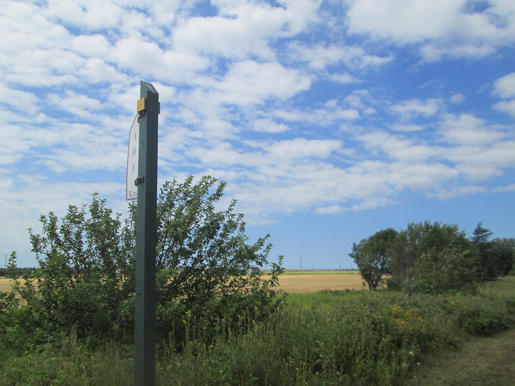 Trail Distance Marker, Miscouche, PEI August 3, 2016. Conf… Flickr