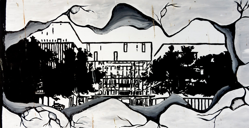 BLACK AND WHITE STREET ART IN GRANGEGORMAN REF101653 Flickr