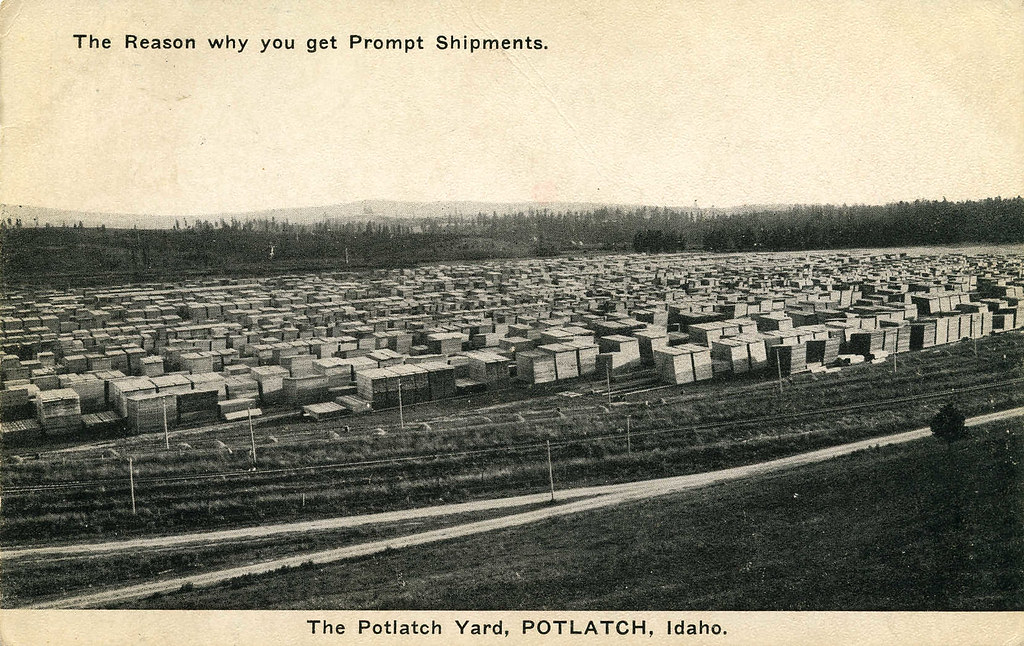 The Potlatch Yard, 1914 Potlatch, Idaho The Reason whyny… Flickr