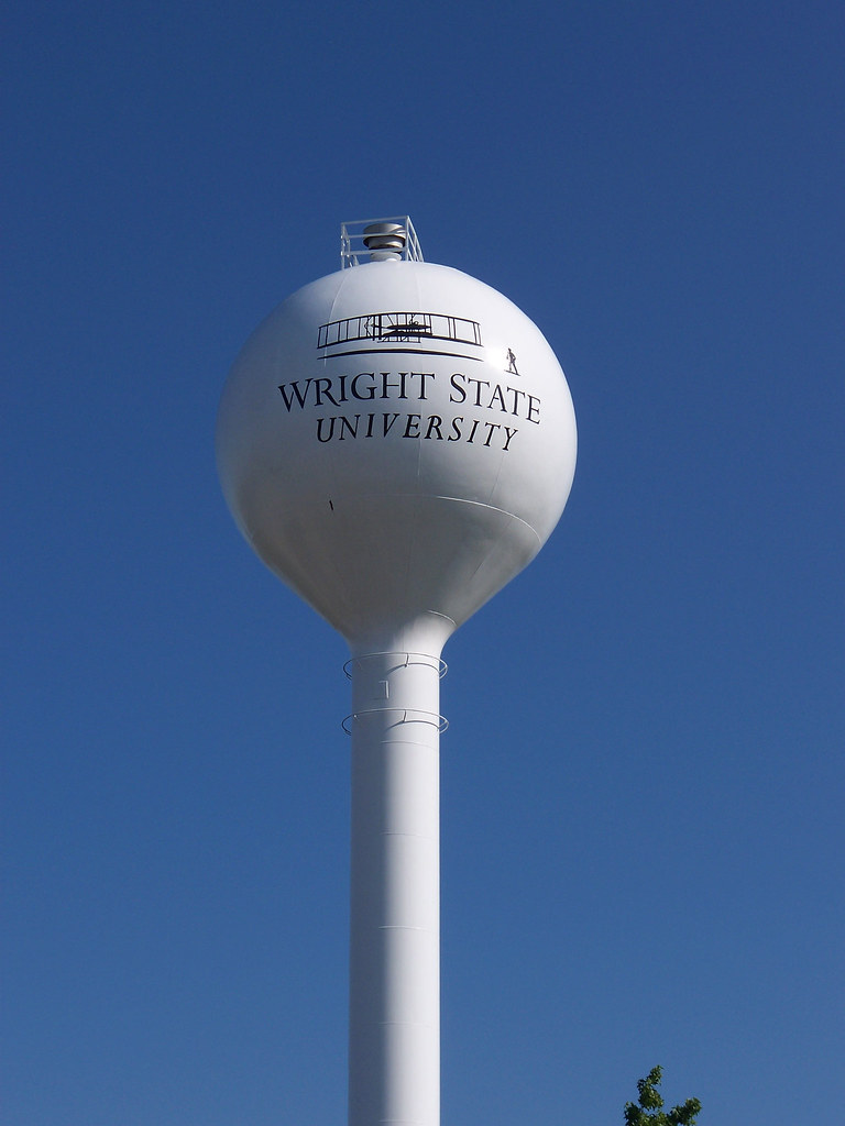 OH Dayton Wright State Water Tower Water tower at Wright… Flickr