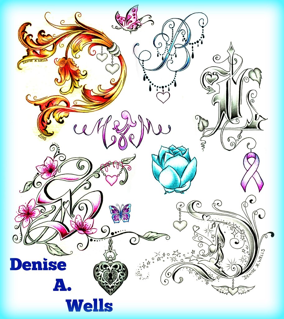 Denise A. Wells Alphabet Lettering Tattoo Designs | Collecti… | Flickr 1024_x_912_jpg