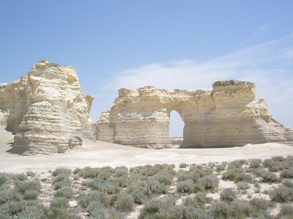 Monument Rocks, aka The Chalk Pyramids Gove County, Kansas… J. Stephen Conn Flickr