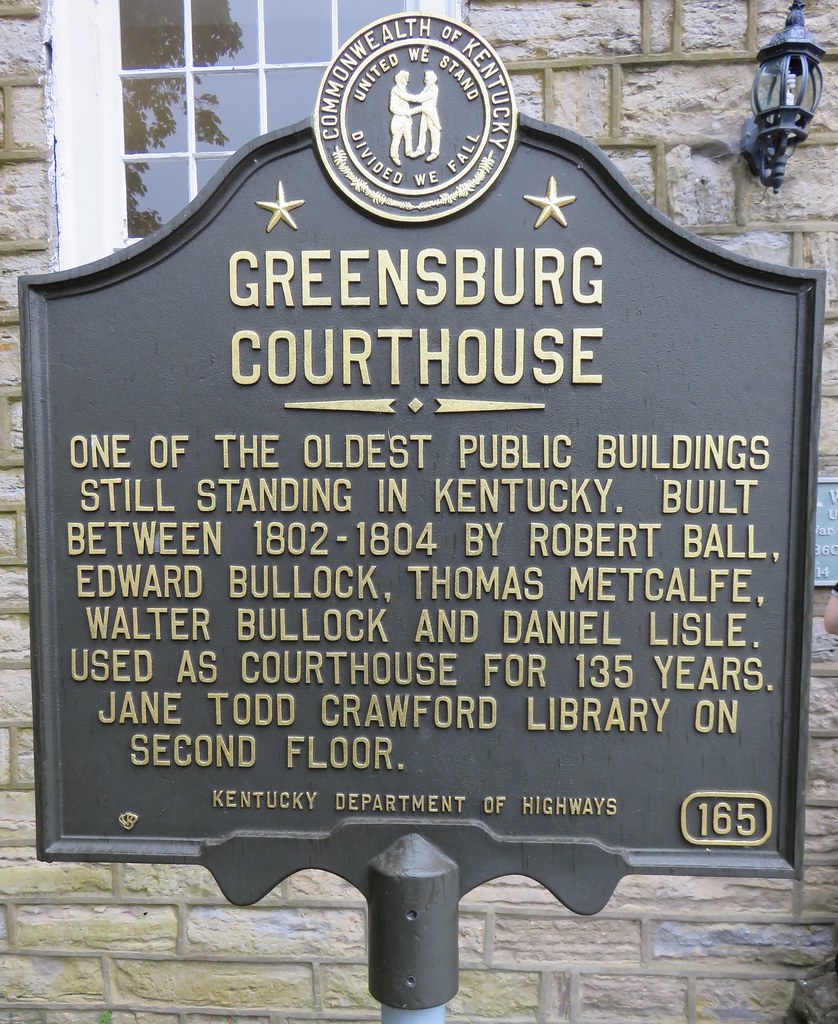 Greensburg Courthouse Marker (Greensburg, Kentucky) Flickr