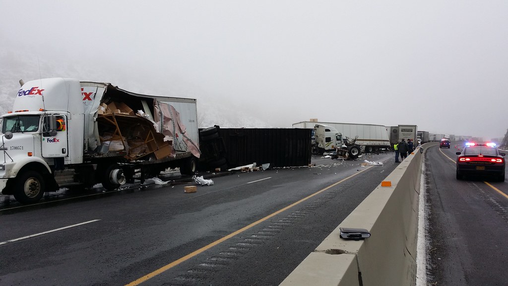 Crash closes I84 Jan. 17 I84 in eastern Oregon was close… Flickr