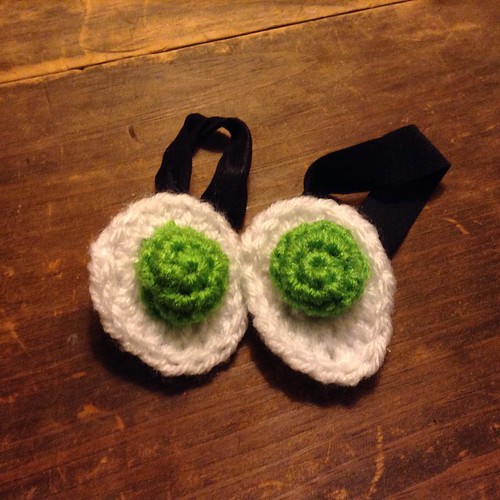 Worked up a few "green egg" hair bands for Green Eggs and … Flickr