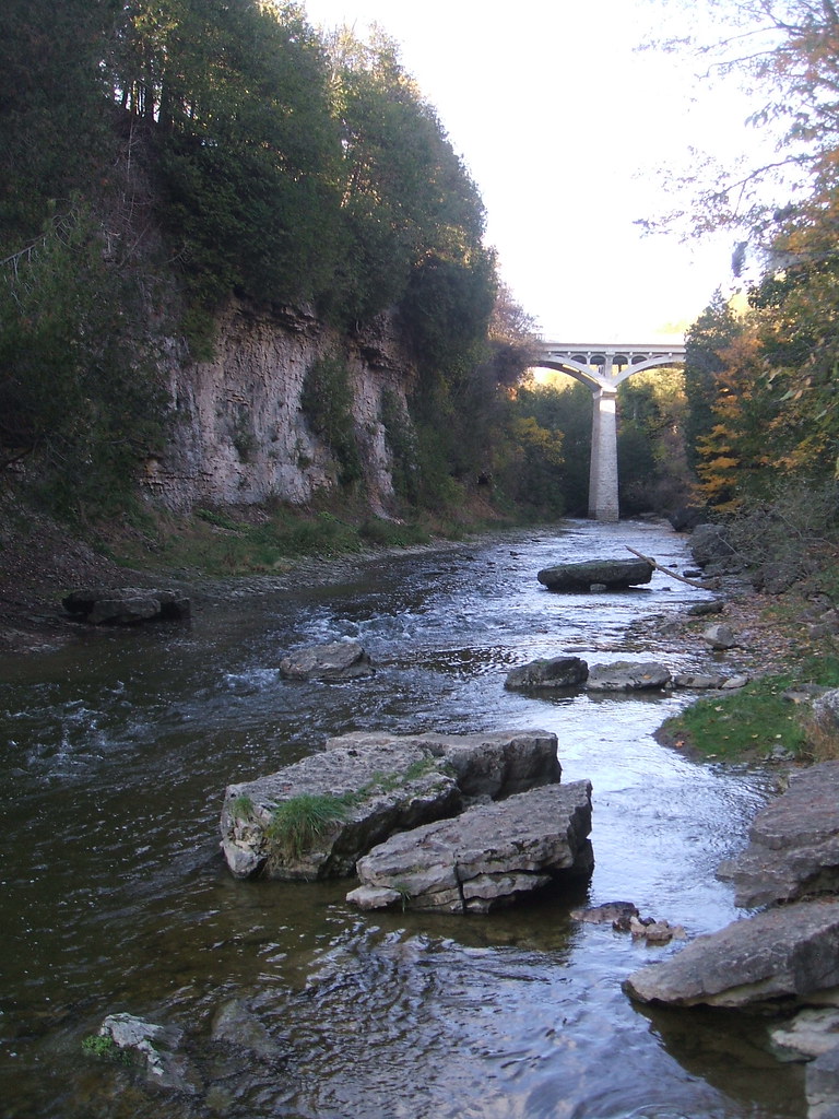 Elora 7 Looking up Irvine Creek toward the David Str… Flickr