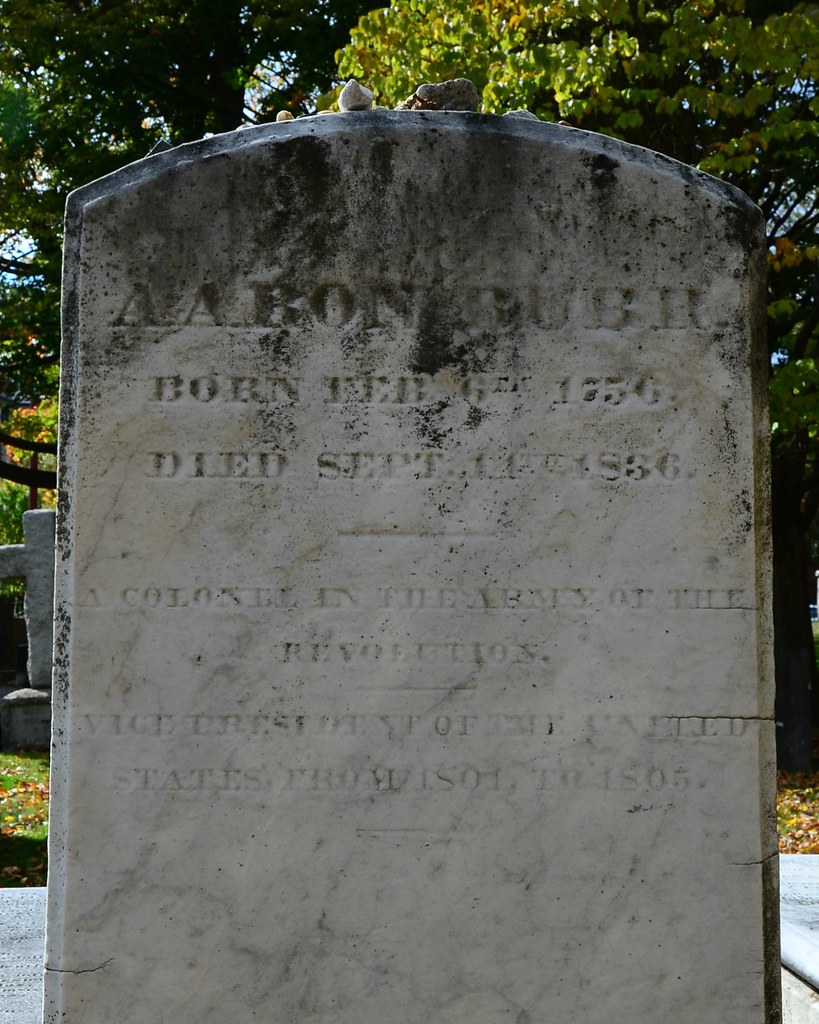 Aaron Burr's Gravesite At the Princeton Cemetery Flickr