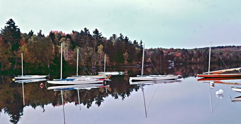 Boats on Little Sunapee Lake, New London, NH I got my firs… Flickr