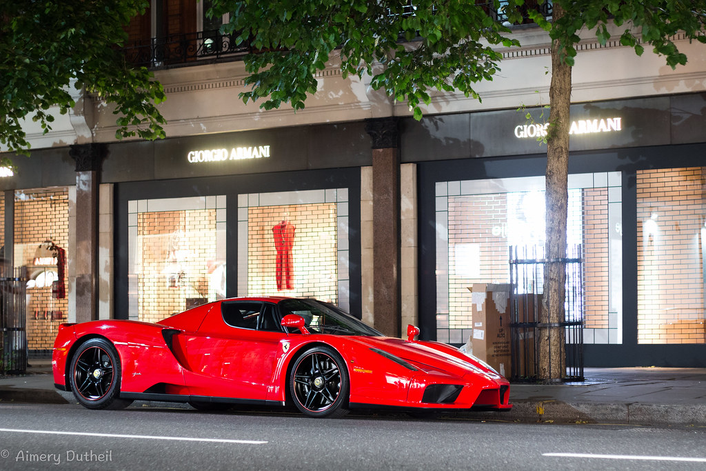 Parking his enzo on Sloane street. Boss aimery Dutheil Flickr