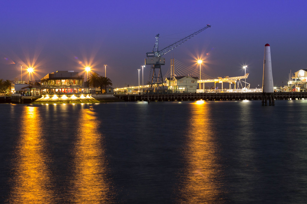 Beacon Cove Dusk at Beacon Cove, Port Melbourne. Andrew Flickr