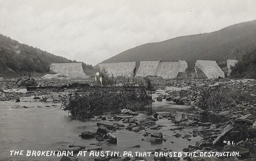 Austin Dam Disaster, 1911 Austin, Pennsylvania The Broke… Flickr