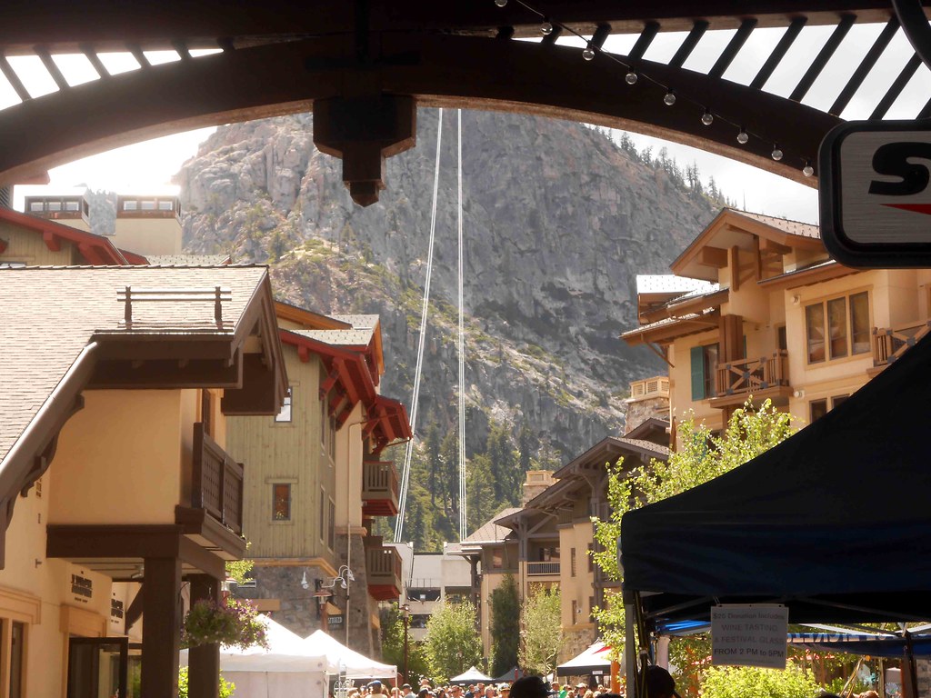 Squaw Valley Tram cables View from the Village Flickr