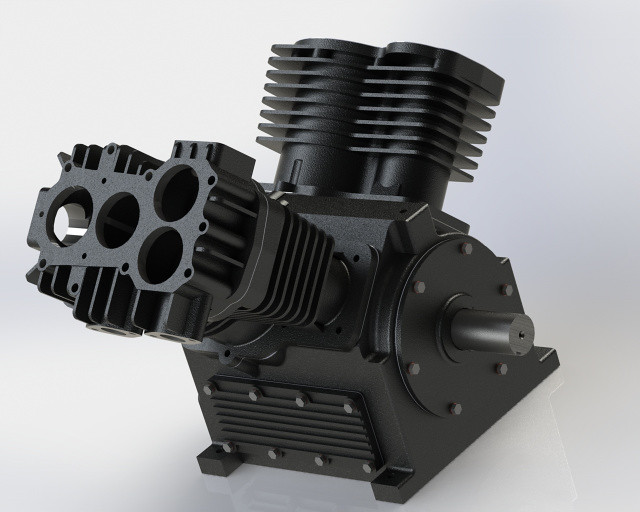 Cast Iron Eaton Air Compressor Pumps The Polar Air Eaton C… Flickr