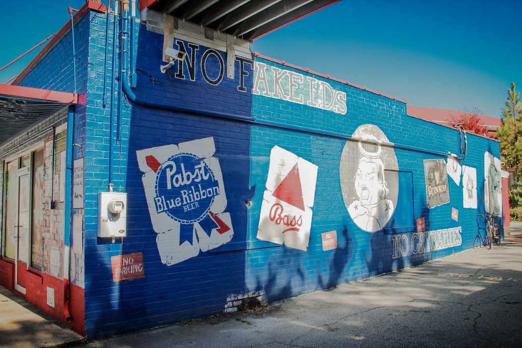 Side of Five Points Bottle Shop Athens, Monica Leavell Flickr
