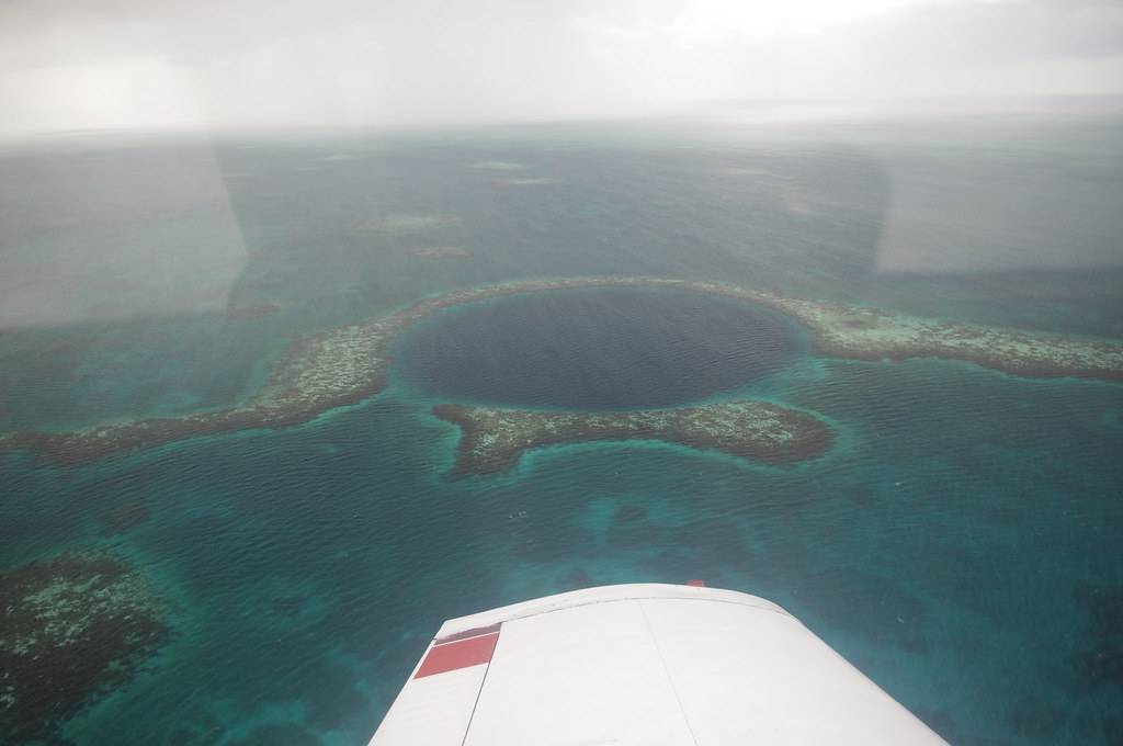 Scenic Flight over the Blue Hole, Caye Caulker, Belize Flickr