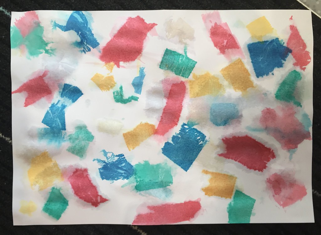 Crepe Paper Painting 090916 (34) At Storytime today we d… Flickr