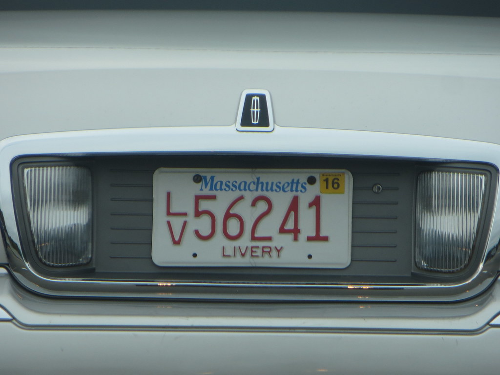 Massachusetts Livery License Plate these are issued to lim… Flickr