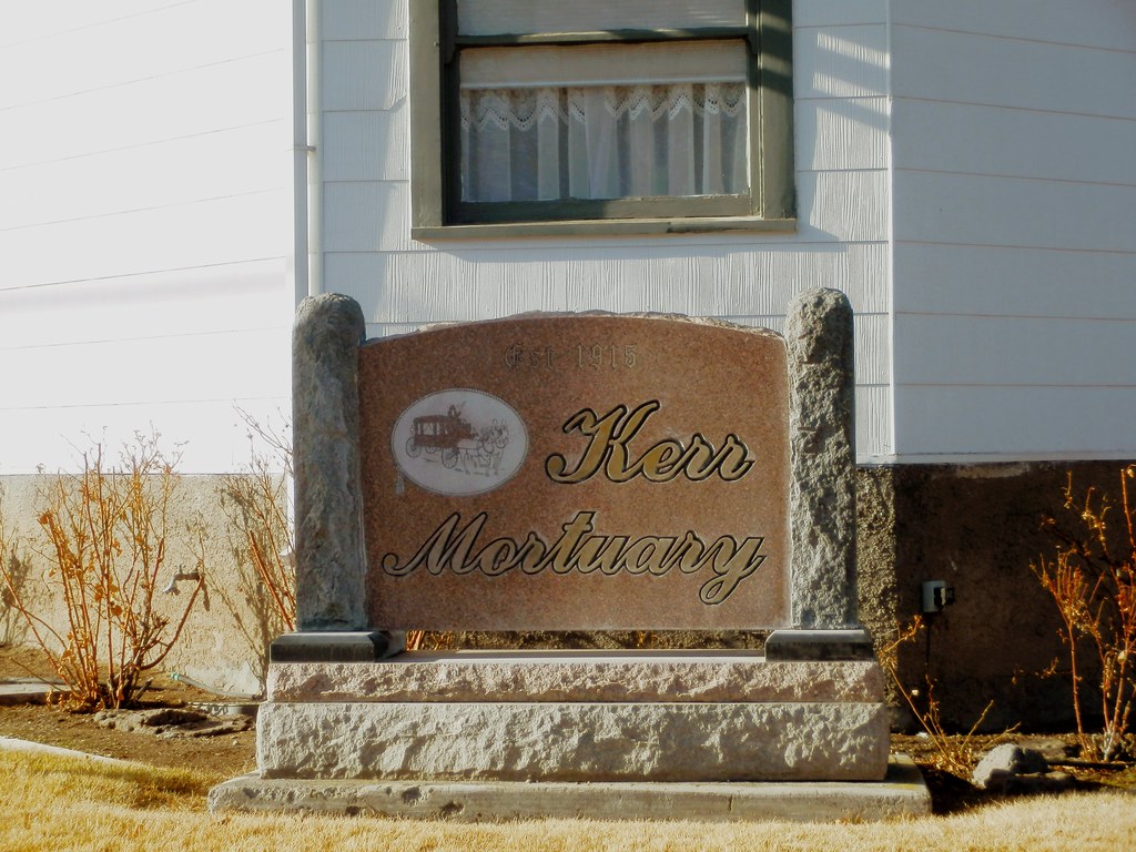 Kerr Mortuary sign Alturas, Calif. Mitch Flickr