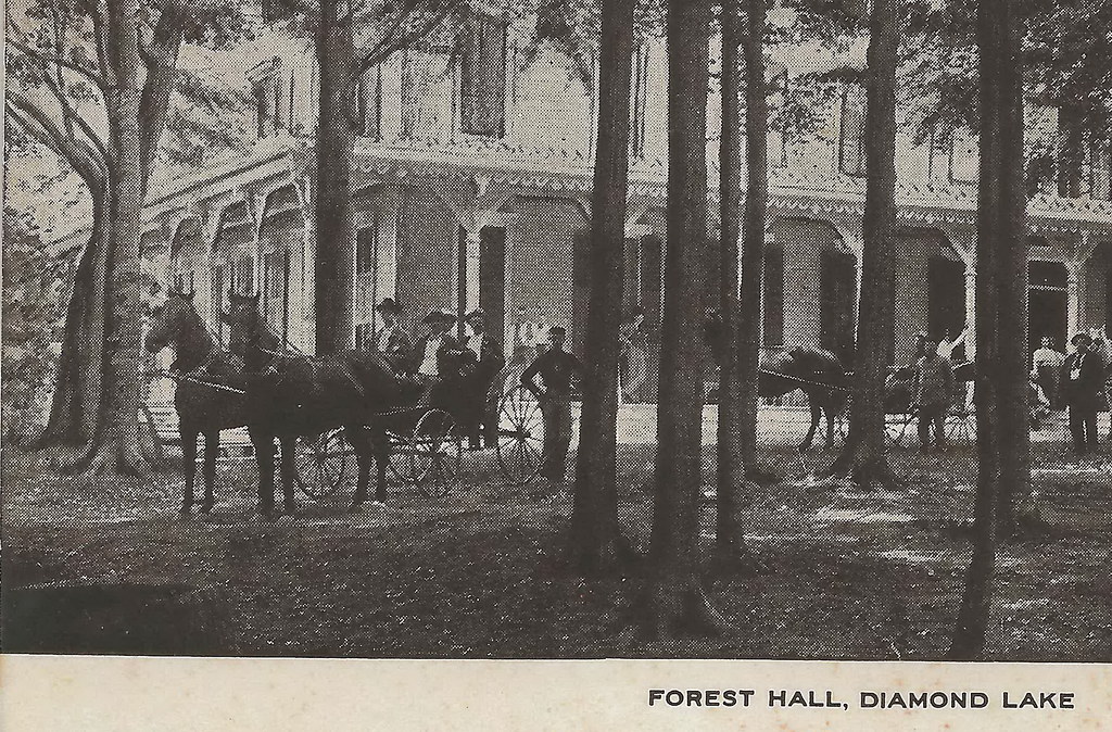 SW Cassopolis MI 1908 RARE Forest Hall Resort Hotels at Ea… Flickr