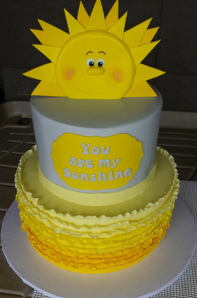 You are my sunshine cake. Design by Cakes by Susan Flickr